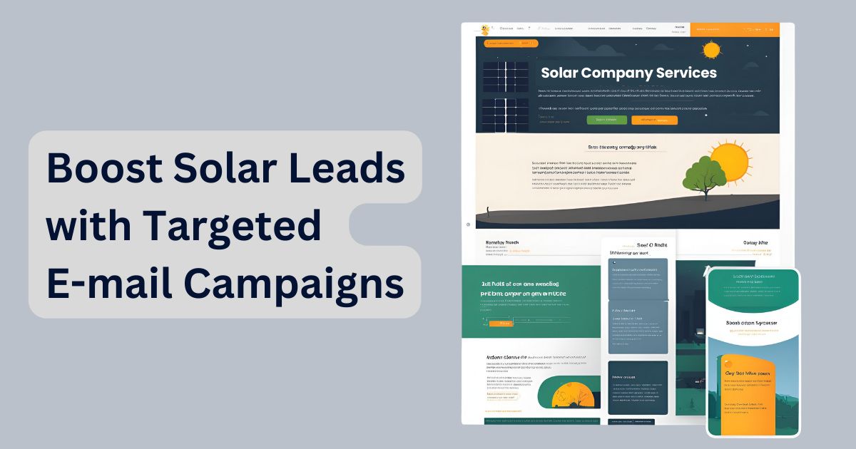 Solar Industry Digital Campaigns and Email Marketing